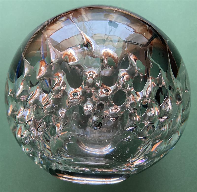 Váza lité sklo sign. Habermeier