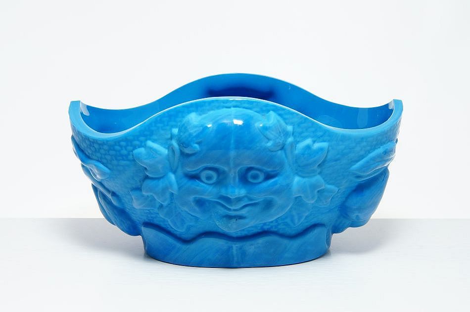 Mísa - bůh vína BAKCHUS  lapisové sklo, ART DECO