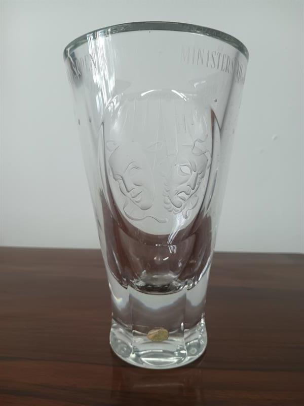 Váza Jiráskův Hronov 1959 - sklo masky