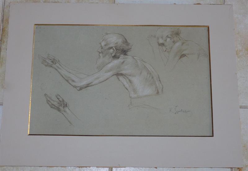 Karel Špillar - Studie, kresba, začátek 20. stol.
