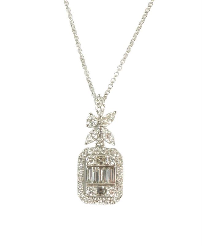 Zlatý náhrdelník s diamanty