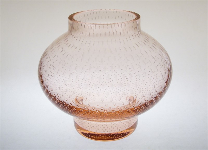 Váza dekor Kapky deště sklo Rosalin Milan METELÁK Harrachov