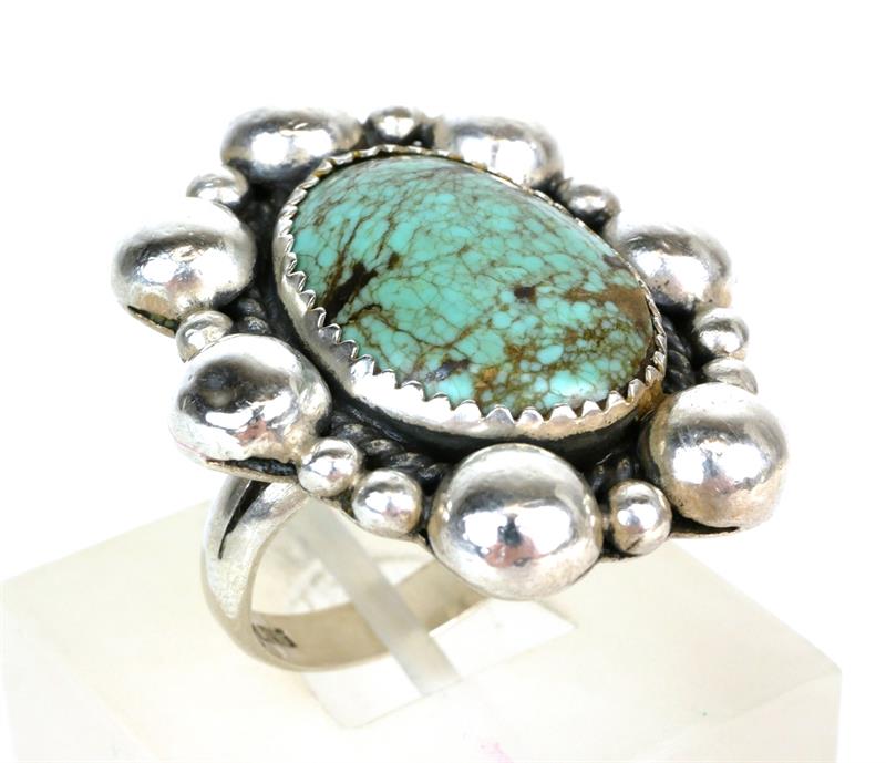 Stříbrný prsten s tyrkysem