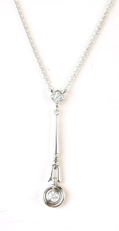 Zlatý náhrdelník s  brilianty