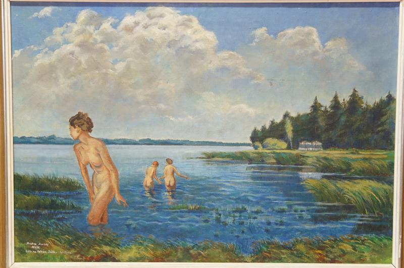 Koupající se nahé dívky Velké Dářko - Jar. Jizerský PROKOP