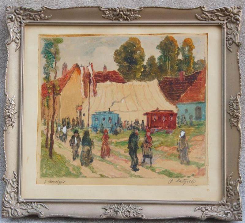 Cirkus na předměstí - Oskar MATÝSEK, monotyp