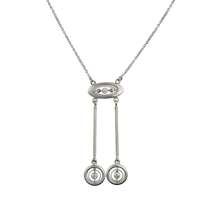 Zlatý náhrdelník s diamanty