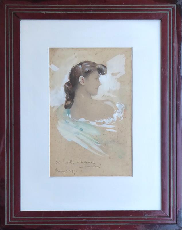 Otto Peters - Secesní hnědovláska