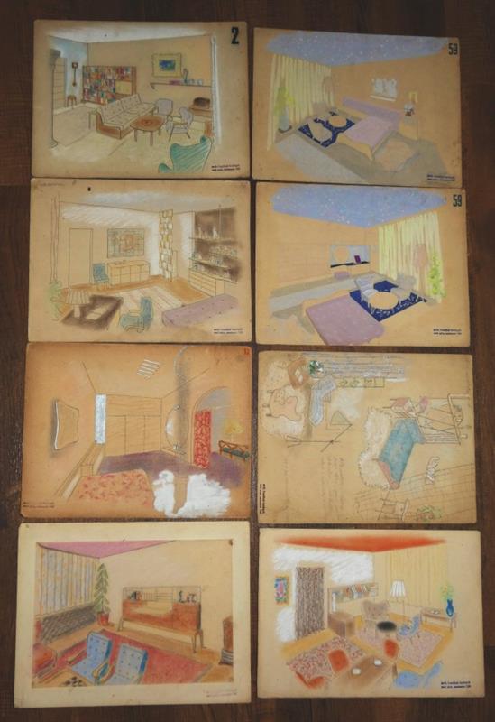 Architekt Fr.Fendrych N.Paka návrhy interiérů 1940