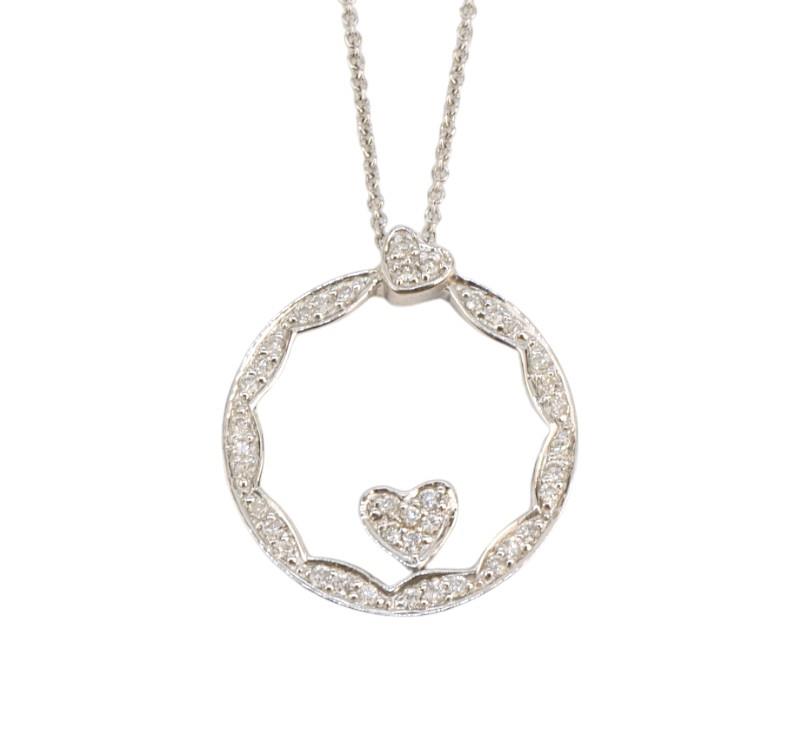 Zlatý náhrdelník s brilianty