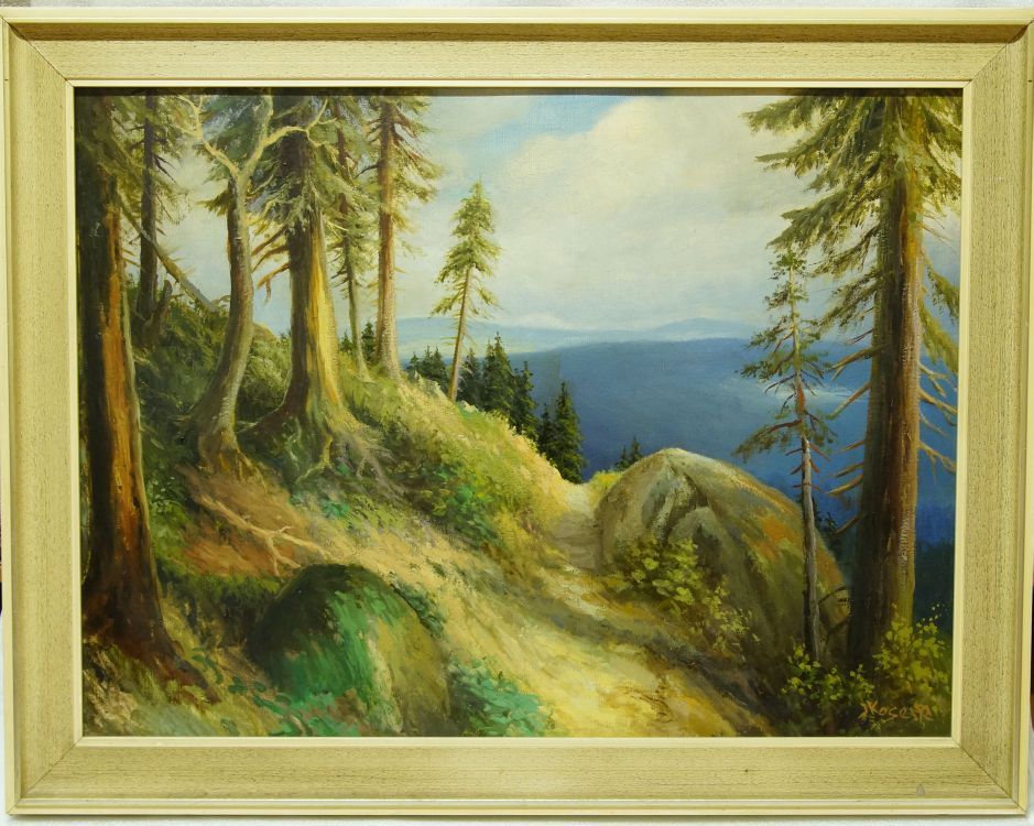 Krajina většího formátu, horský motiv Jan KOSEJK, olej na plátně