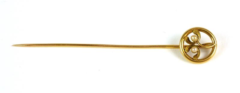 Zlatá jehlice s perličkami