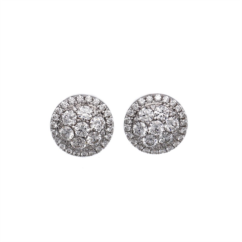 Zlaté náušnice s brilianty 1,60 ct