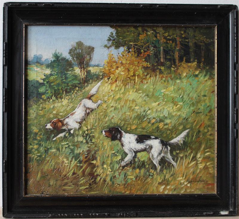 F. I. Melnikov - Psi na louce - Olej