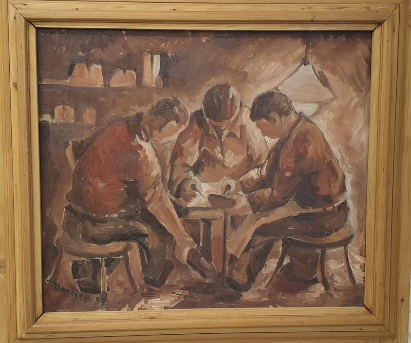 Havlica, Tři muži u stolu