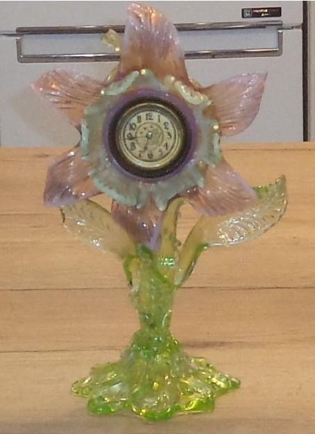 Secesní stolní hodiny Harrachov