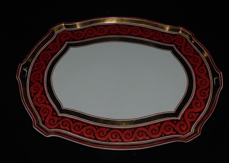 PAVEL JANÁK - Podnos, porcelán, FLEKNA-STRÁDAL