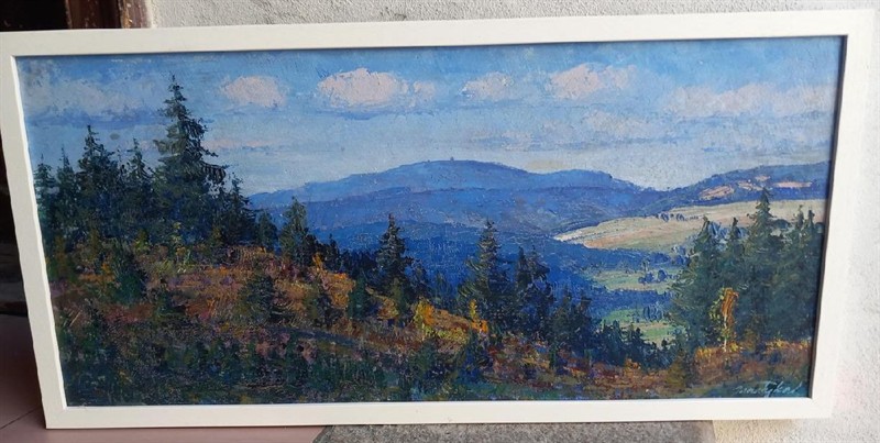 Podzim v Českém lese s pohledem na Čerchov, J.Tykal