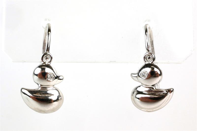 Zlaté dětské  náušnice - kačenky