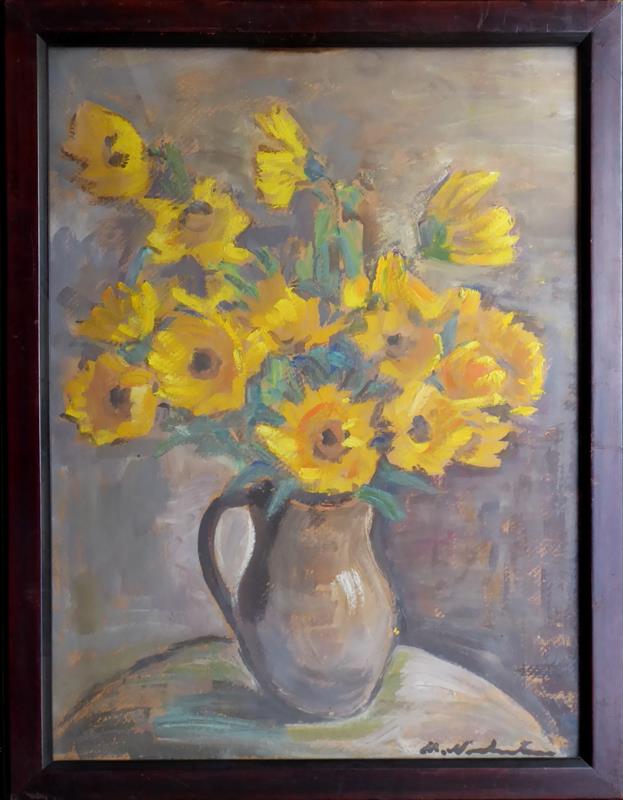 Maryša Neubertová-Slunečnice vrbolistá ve džbánu