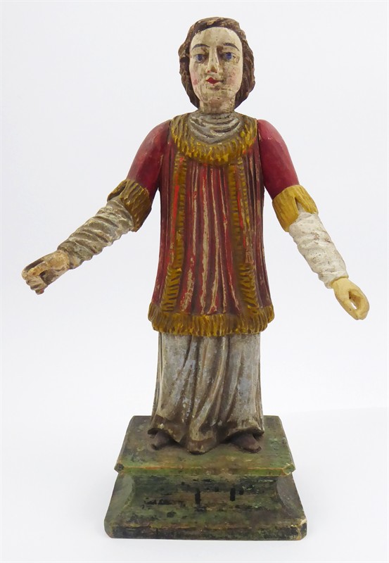 Sv. Vavřinec nebo sv. Štěpán - vyšší dřevořezba