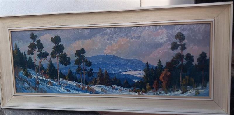 Panorama Českého lesa, malíř Jaroslav Tykal *1919