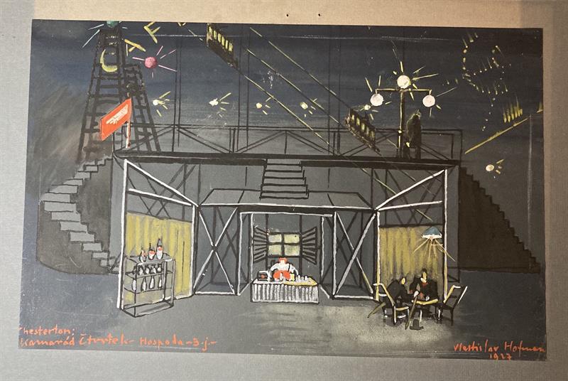 Vlastislav Hofman - Chesterton, scénický návrh
