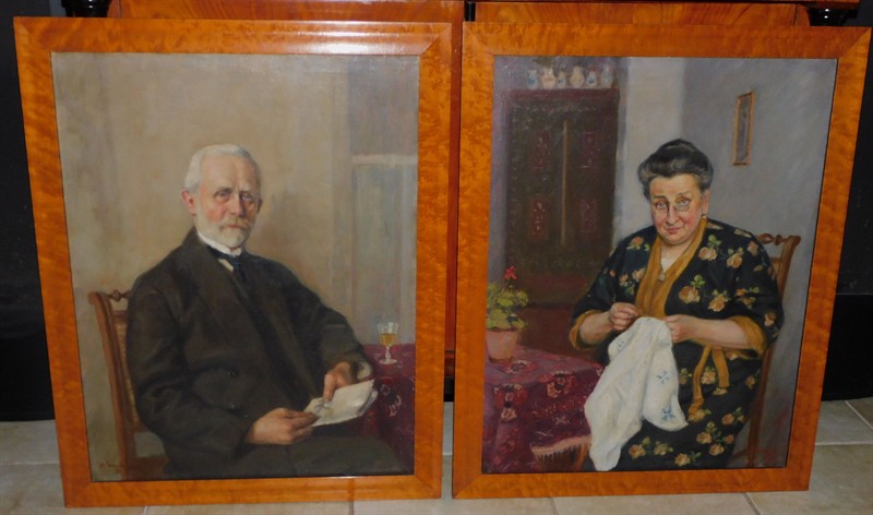 OLDŘICH LASÁK - DVOJICE PORTRÉTŮ, 1922