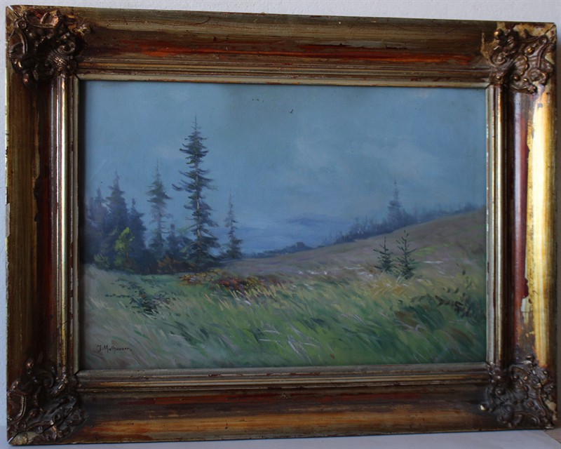 Josef Mathauser - Krkonoše - Olej