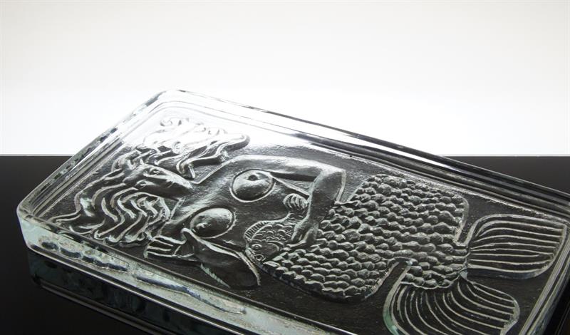 "Mořská panna" Vratislav ŠOTOLA Sklo-Union 1970