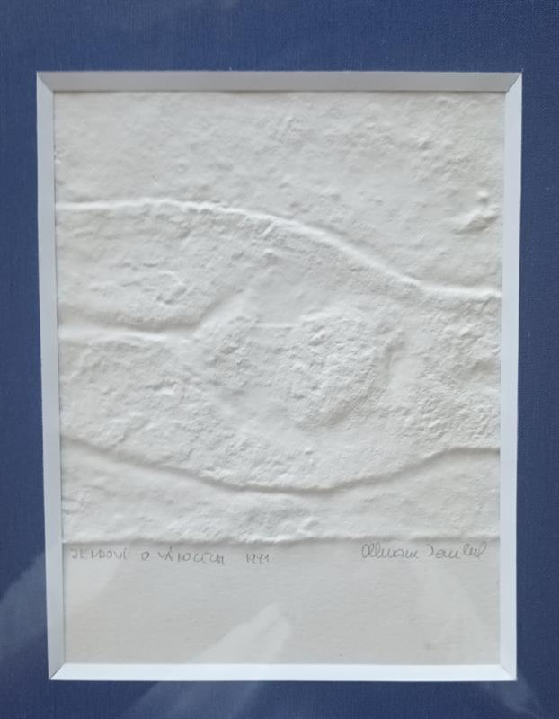 Zoubek Olbram: Oblak. Reliefní tisk z roku 1991.