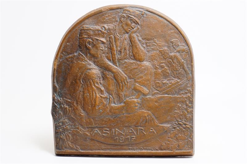 l. světová válka plaketa Asinara1917 Itálie zajatecký tábor