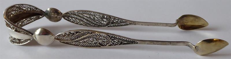 Kleštičky na cukr, zdobené filigránem