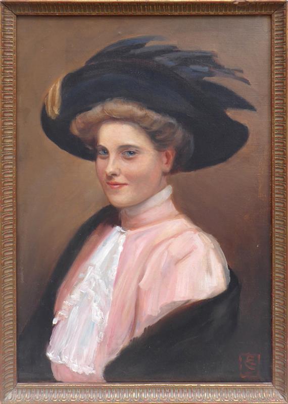 Mladá dáma v klobouku