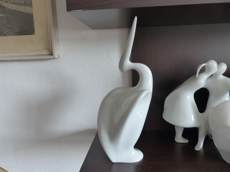 BRUSEL PELIKÁN BÍLÝ JAROSLAV JEŽEK ROYAL DUX 1960