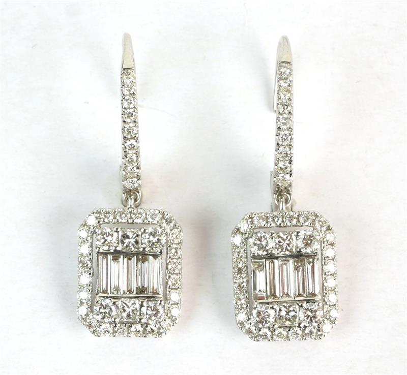 Zlaté náušnice s brilianty 1,50 ct