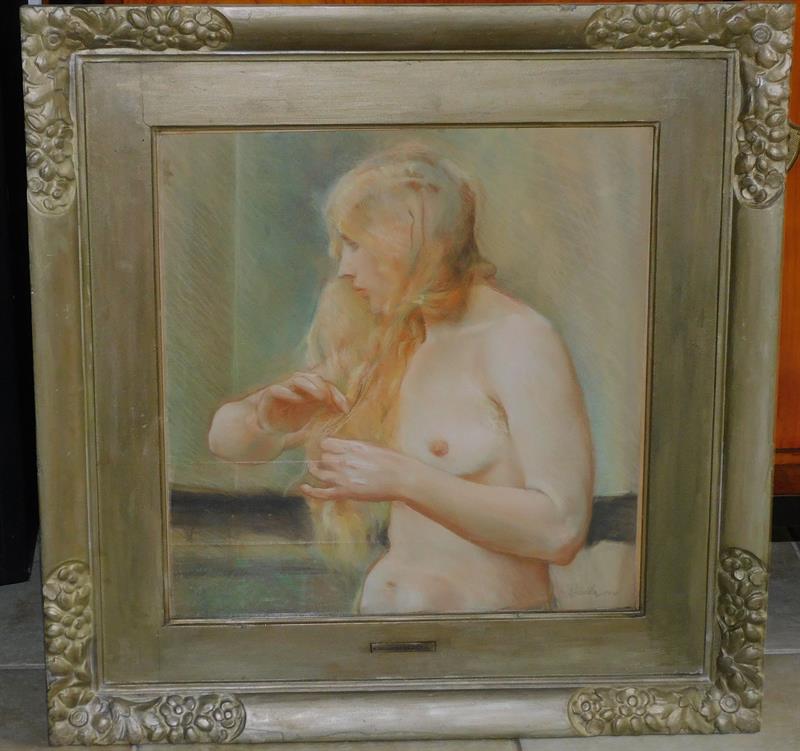 ANTONÍN RŮŽIČKA - TOALETA, pastel, 1915