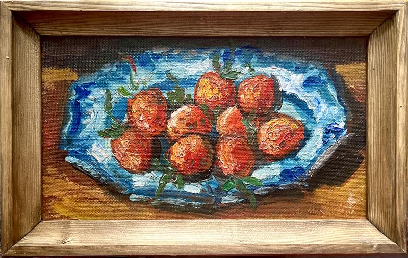 Alois Moravec: Zátiší s jahodami