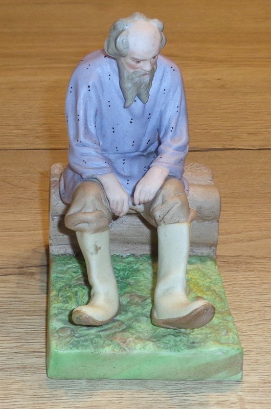 Sedící mužik - F.Gardner Moskva 19.stol.