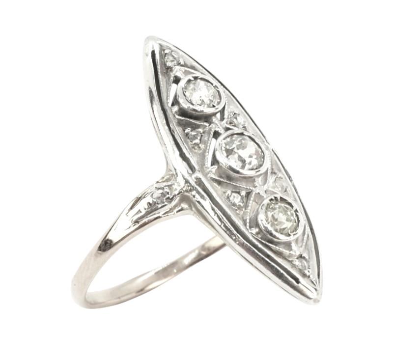 Briliantový prsten art deco