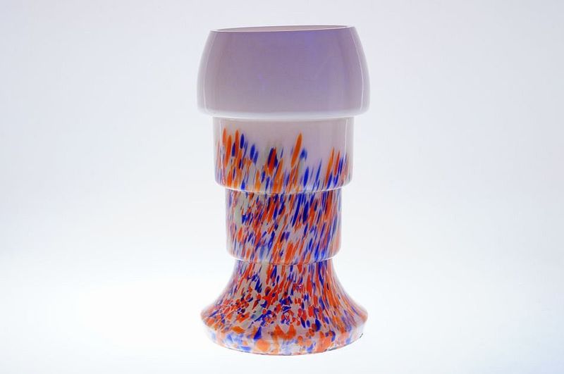 Secesní váza, sklárna Klášterecký Mlýn   LOETZ