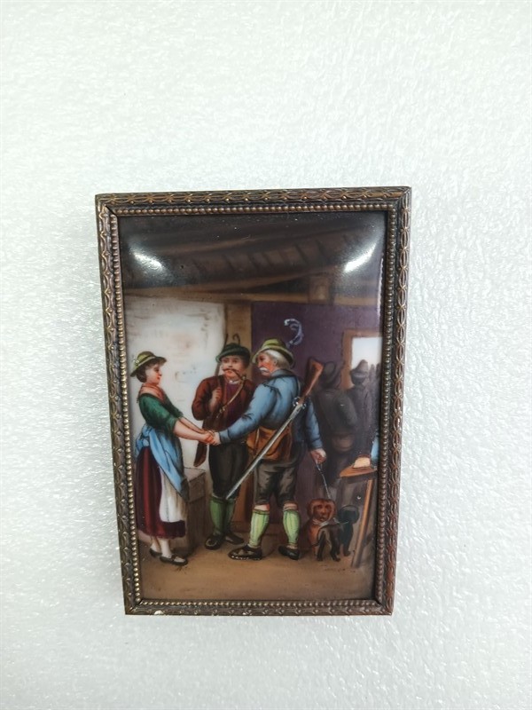 Malovaný porcelán  dle Fr. v. Defreggera