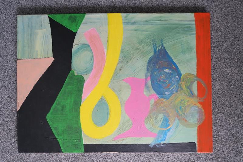 Moderné zátiší- signatura na rubu