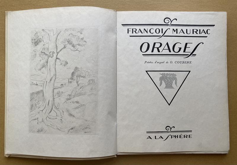 Othon Coubine - pět rytin v Mauriac, Orages, 1926