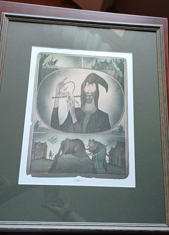 ADOLF BORN litografie KRYSAŘ