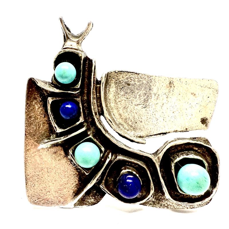 Originální stříbrná brož