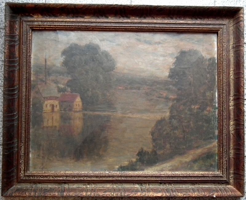 Vlastimil Kačírek: Řeka s mlýnem.