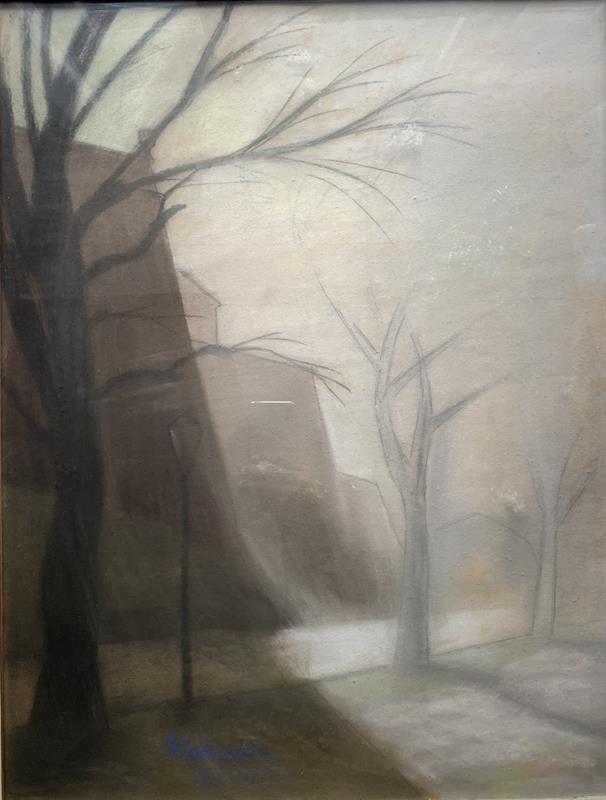 Neznámý autor: Motiv z parku (sign. a dat.1920)