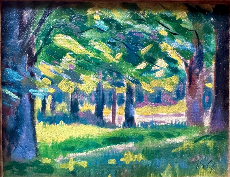 Miloslav Holý: Motiv z Parku (kol.r. 1920)