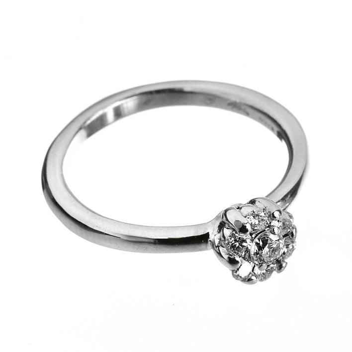 Zlatý prsten s brilianty